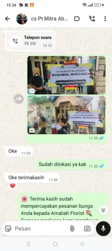 Testimonial Papan Bunga bintan